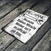 Metal Wall Art Sign, Mechanic Gift for Him, Hammer Garage Decor