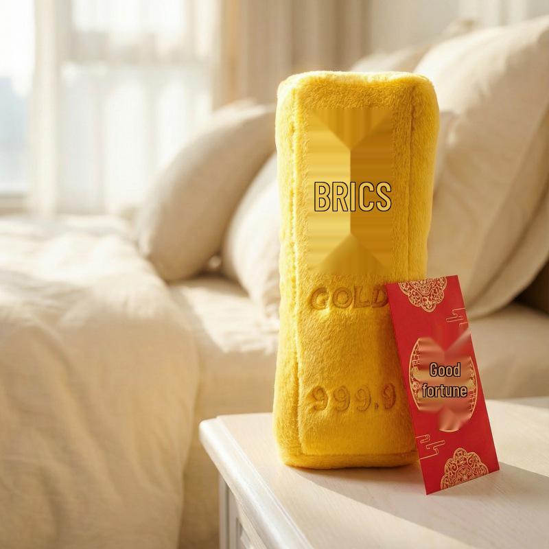Gold 9999 Long Plush Cushion Doll - Claw Machine Gift