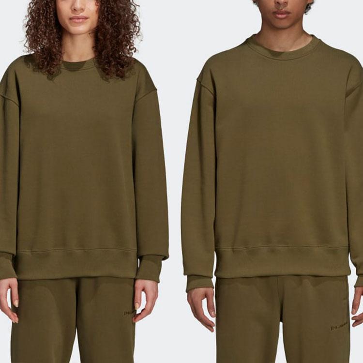 Adidas Originals Trefoil X Pharrell Williams Sportswear Sweatshirt Men Sweatshirt Olive-Green H58308