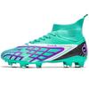 New high-top football shoes fly-woven tf broken nails youth artificial flat leather feet male and female students training shoes