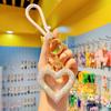 Heart Shaped Keychain With Czech Rhinestones For Gift And Decoration