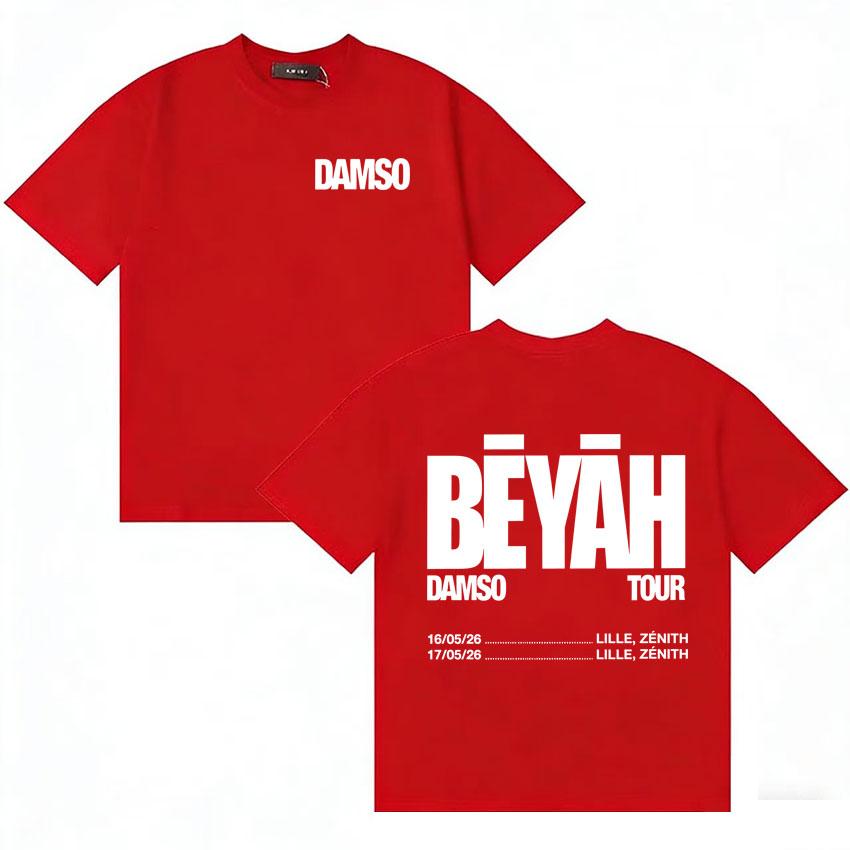 

Harajuku Print Tshrit 2026 French Singer Damso Hip Hop Casual Oversized Cozy Short Sleeve Tee Shirt Unisex Women Hot Sale Clothing S