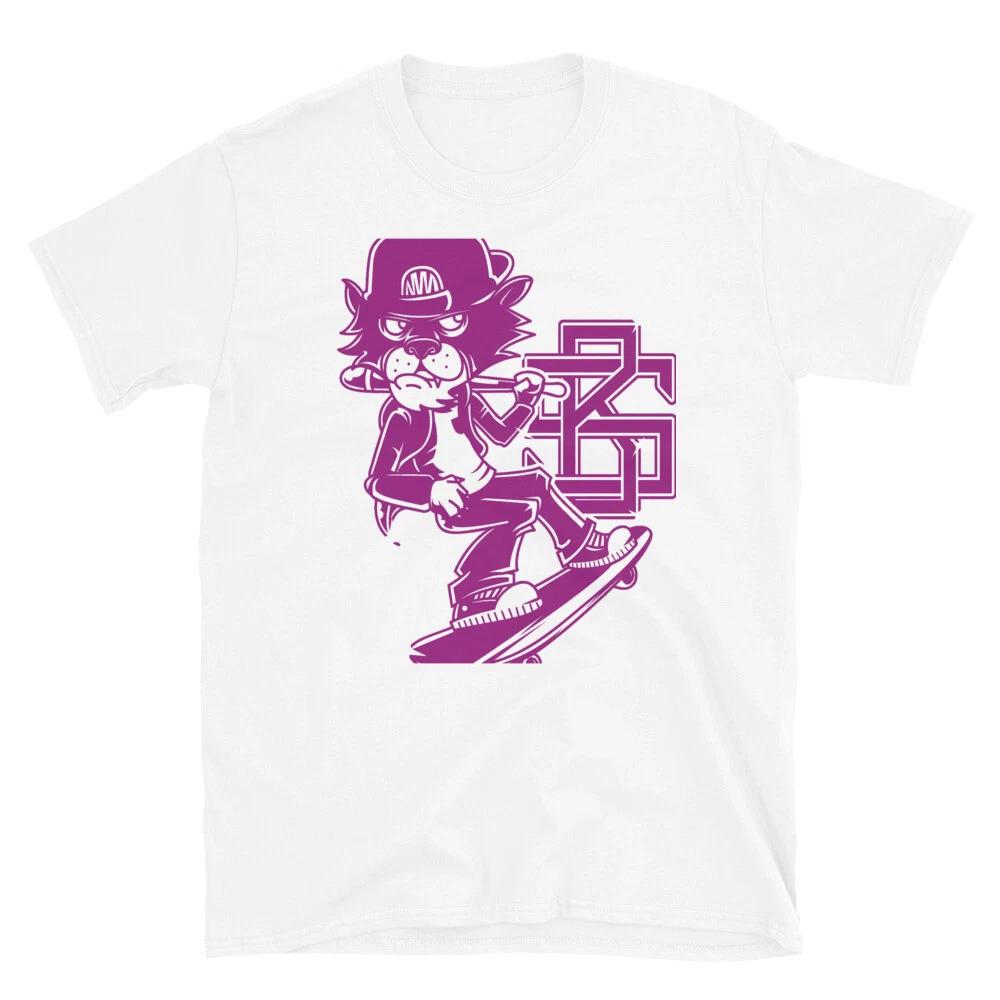 Skater Cat Fantasy Monster Art Retro Classic Everyday Graphic T-Shirt M