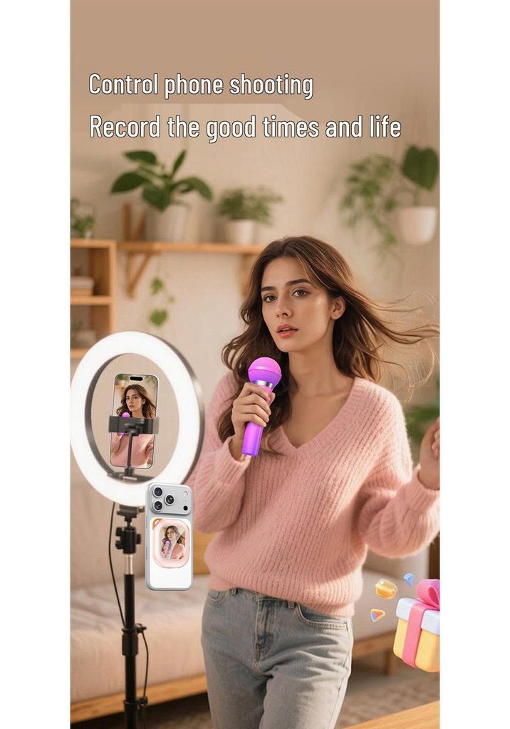 Mini Specchio Schermo Selfie Posteriore Magnetico - Ideale per Live Streaming e Mirroring dello Schermo del Telefono