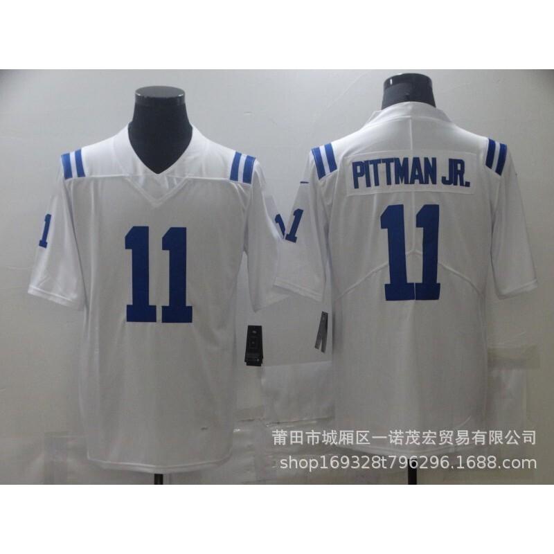 Indianapolis Colts Football Jersey 2 53 LEONARD 18 MANNING Mens Embroidered Rugby Shirt