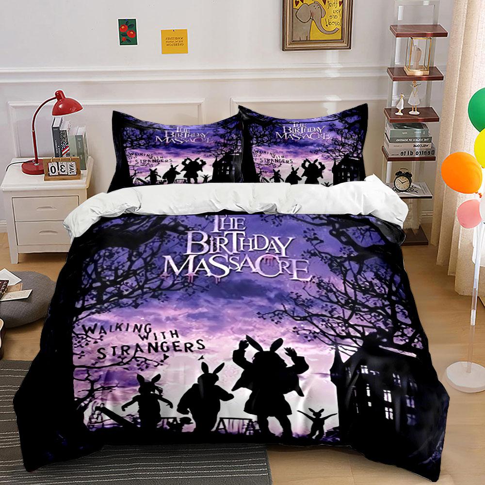 Walking with Strangers Design Bedding Duvet Cover Set Duvet Cover Pillowcases (1*Duvet Cover 2*Pillowcases, without duvet insert)