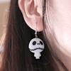 Stylish And Fun Halloween Pumpkin And Bat Earrings Perfect For Girls Celebrating Halloween