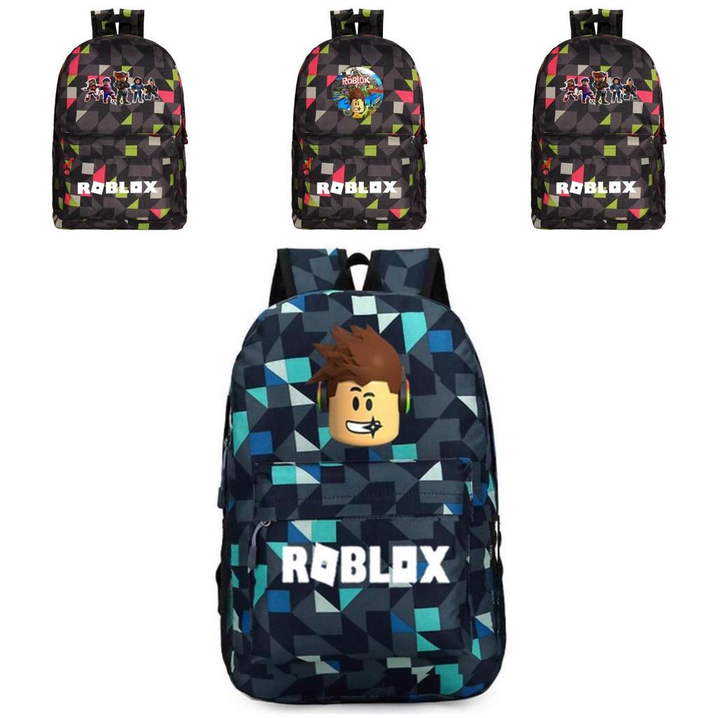 Stylish Roblox Plaid Backpack For Cool Students