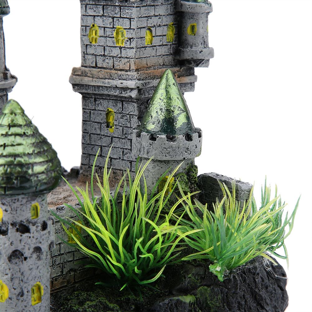 Simulation Resin Hide Castle Fish Tank Aquarium Ornaments Decor