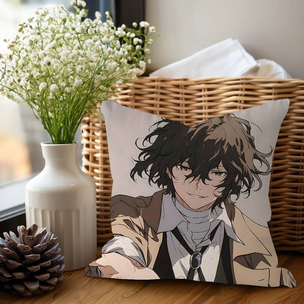 

Bungo Stray Dogs Дазай Чуя Наволочка Мультяшный Подарок Чехол для Подушки Спальня Дом Диван Кресло Декор Наволочка 12x12Inch