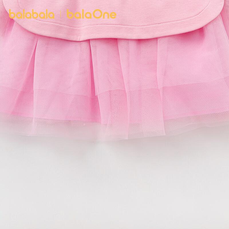 Balabala balaOne Girls' Long Sleeve Sweatshirt Mesh Princess Dress