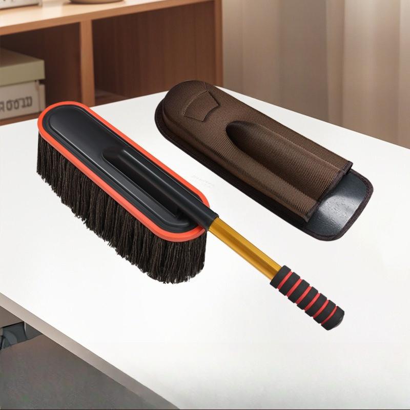 Car wash mop dust removal duster with wax brush does not hurt car paint wipe artifact cleaning soft bristle brush cleaning tool