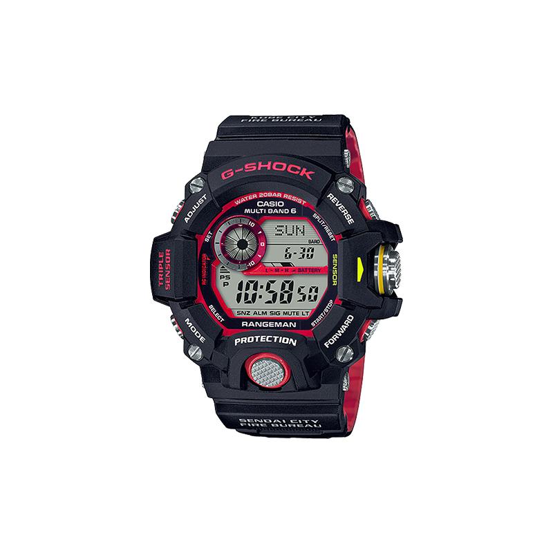 

Casio G-SHOCK Series MASTER OF G Fire Brigade Special Edition Cat Man Solar Triple Induction Solar Quartz Movement Japanese and Korean GW-9400NFST-1A сірий колір