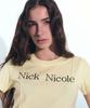 Nigaennikol Nicole Pintuck Crop Tee_Butter