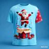 Men's Hip Hop Cute Cat Print T-Shirt Baseball Cap Peace Sign Street Style Crew Neck Top