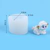 Cute Lamb Silicone Candle Mold Cartoon Sheep Epoxy Resin Crafts Plaster Animal Mould Diy Scented Candle Table Decor
