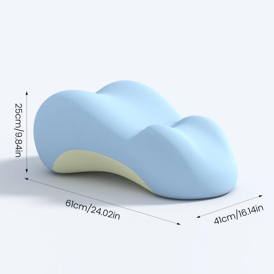 Couple Sleeping Pillow Memory Foam Wedge Cushion Hygienic Breathable Cover High Elastic Core Ergonomic Design Butt Cushion