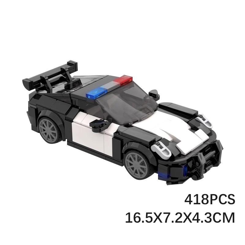 

Конструктор Gemstech 992 GT3 Полицейская и Спортивная Гоночная Машина - Совместим с Моделями на 8 Шипах