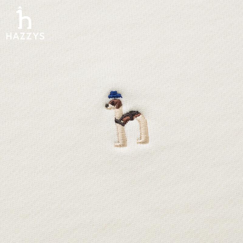 HAZZYS Women's 2025 Spring Loose Round Neck Sweatshirt