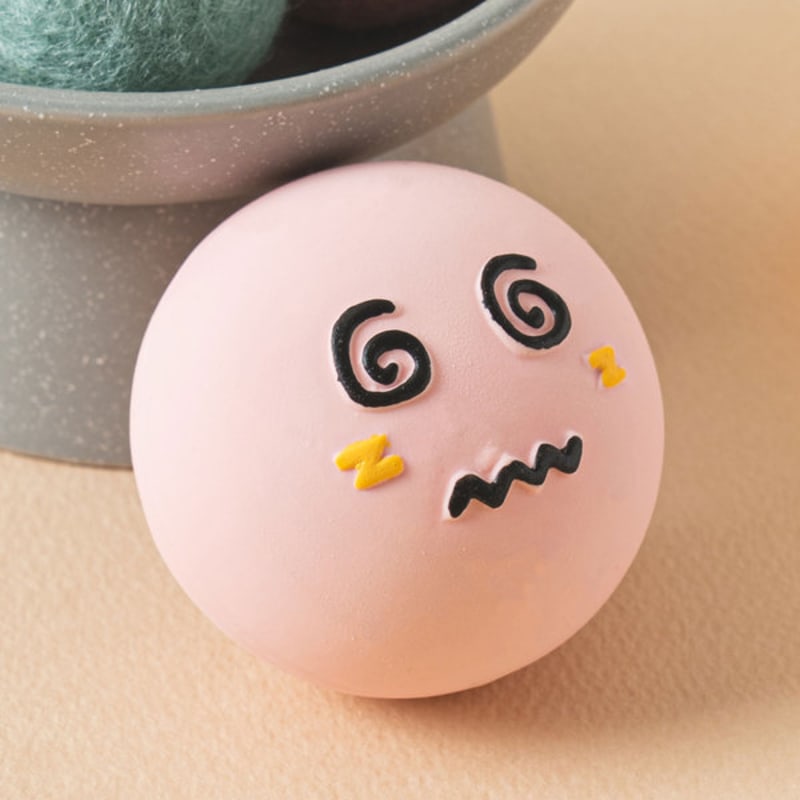 [Pet] Expression Latex Toy Pink