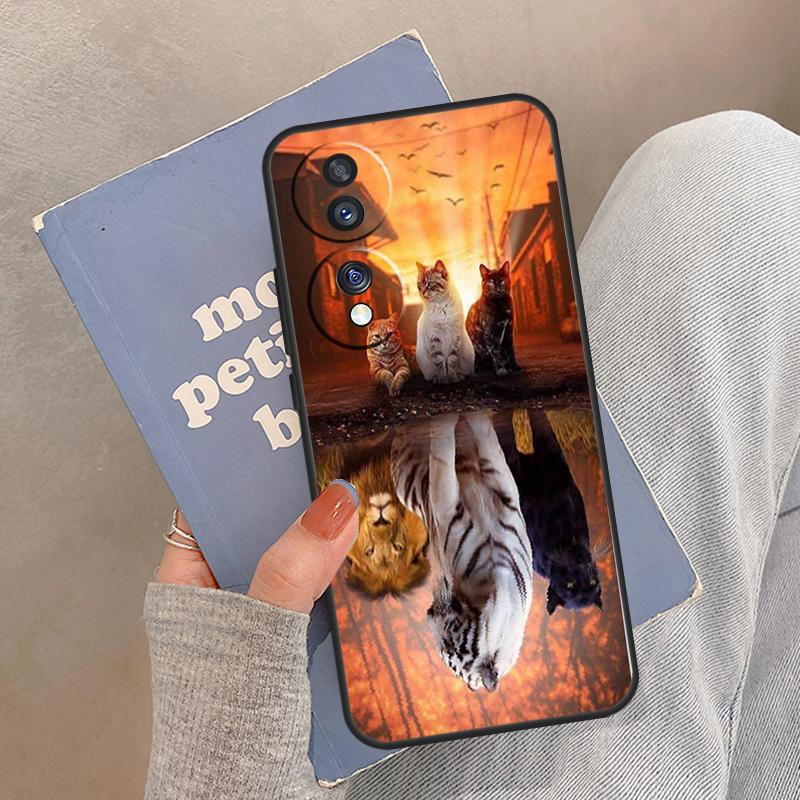 

Animal Big Cat Kitten Tiger Case For Honor Magic 5 6 7 8 Pro Cover For Honor 200 400 Lite 50 70 90 X8a X8b X9a X9b X9c Honor Magic5 Pro