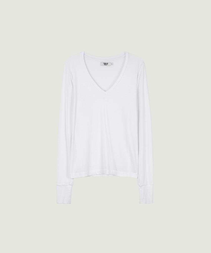 GROVE Rosy V-Neck Sleeve (White)