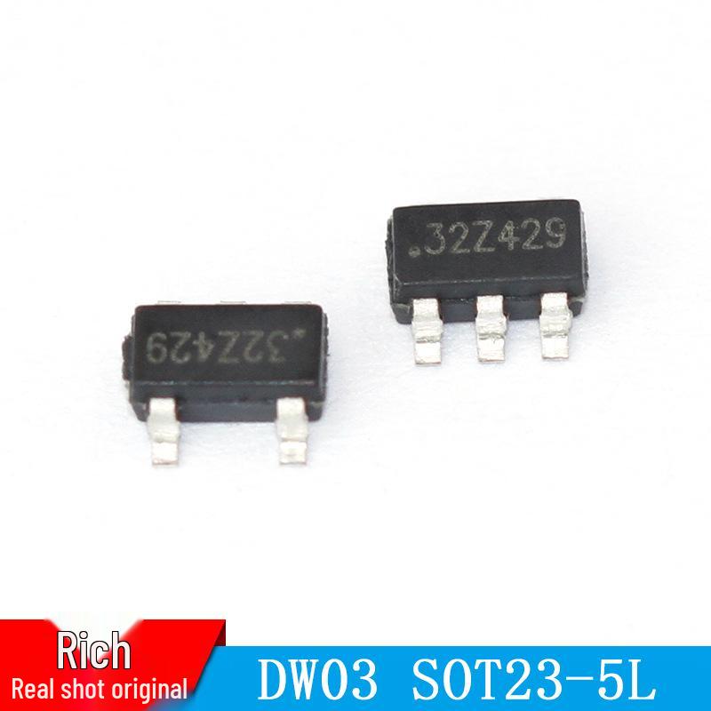 DW03 SOT23-5L: No External Lithium Battery Protection Circuit Required