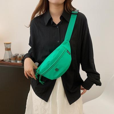 Nylon-Stofftasche Damen neue trendige Marke Sport und Freizeit Umhängetasche Bauchtasche Herren leichte vielseitige einfache Brusttasche