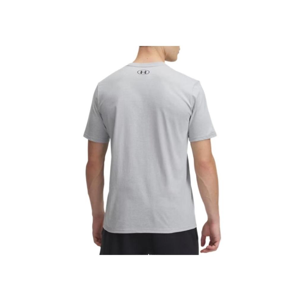 Under Armour Boxed UA Comfortable Fashion Simple Versatile Short Sleeve T-Shirt Men Tops Gray 1386793-011