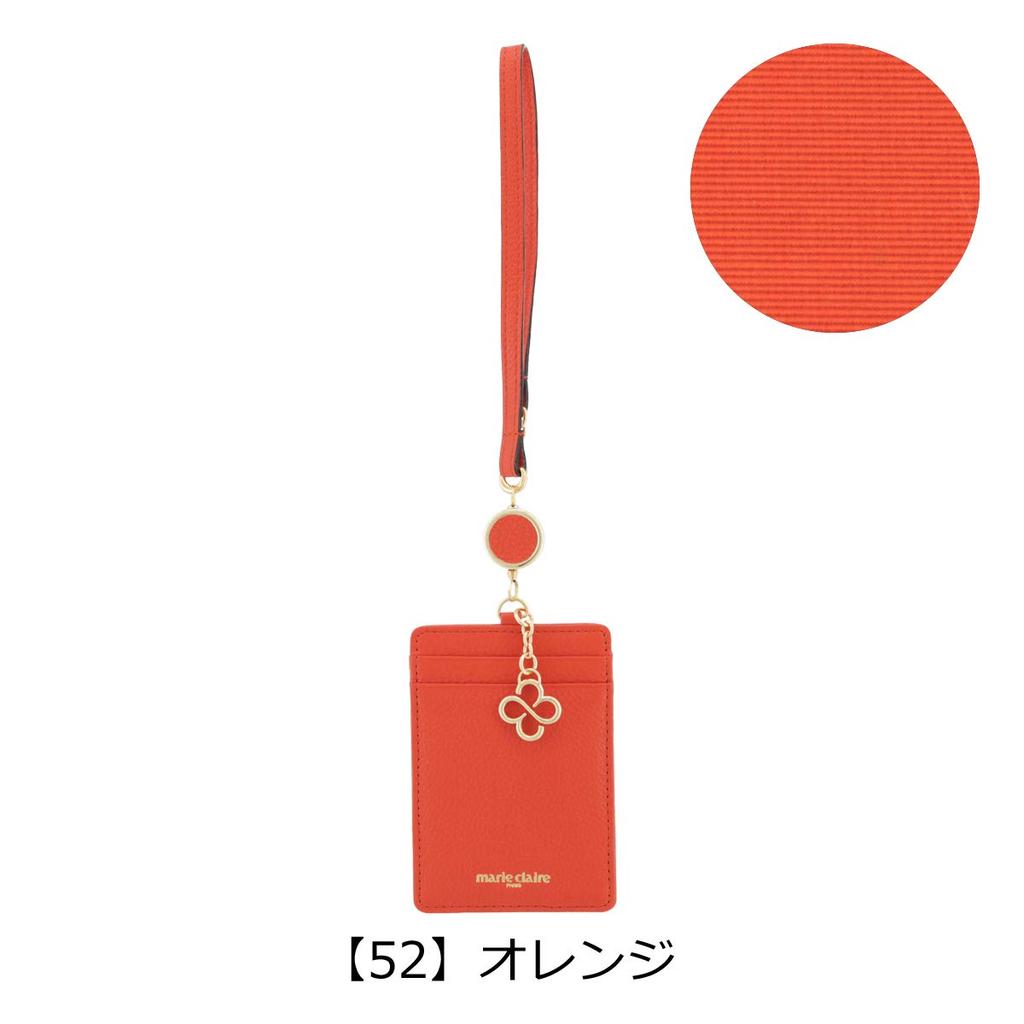 Marie Claire Pass Case with Reel, Carrousel, Women's, Size 10, Black