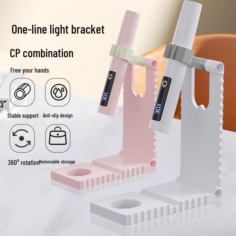 

Portable LED Display Mini UV Nail Lamp for Quick Gel Curing Pink