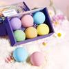 6Pcs 100G Salt Bath Bombs Plants Extract Essential Oils Handmade Fizzies Balls Dry Skin Moisturizing Shower Ball Relaxation Spa Gift