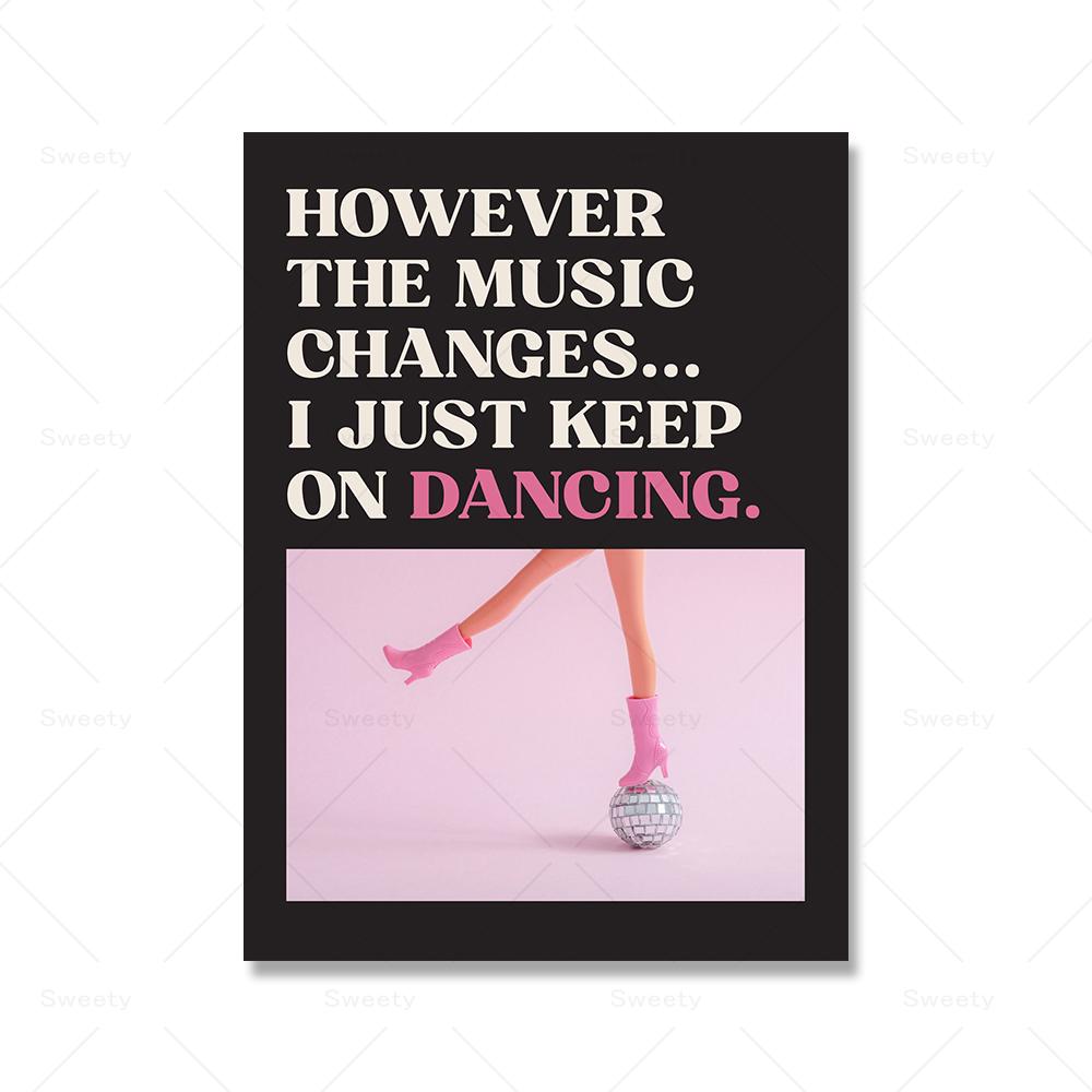 

Настенная роспись Розовый Y2k Декор Модные Ретро Эстетические Плакаты и принты Мультфильм Цитата Настенная Картина на Холсте Для Декора Комнаты В Общежитии 21x30cm No Frame