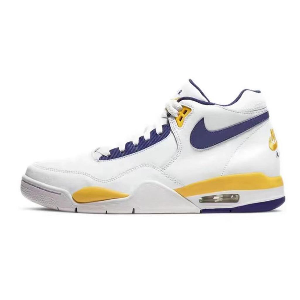 Nike Flight Legacy Winter Time Cushioning Slip Resistant Coverage High top Vintage Basketball Shoes Men's BQ4212-102(Team28-)