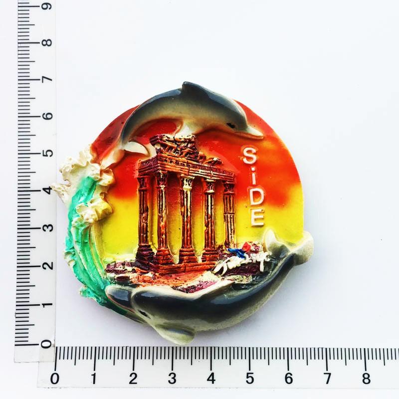 Turkey Fridge Magnet Souvenir Kemer Alanya Antalya Resin Magnets for The Refrigerator Magnetic Stickers Gifts Home Decoration