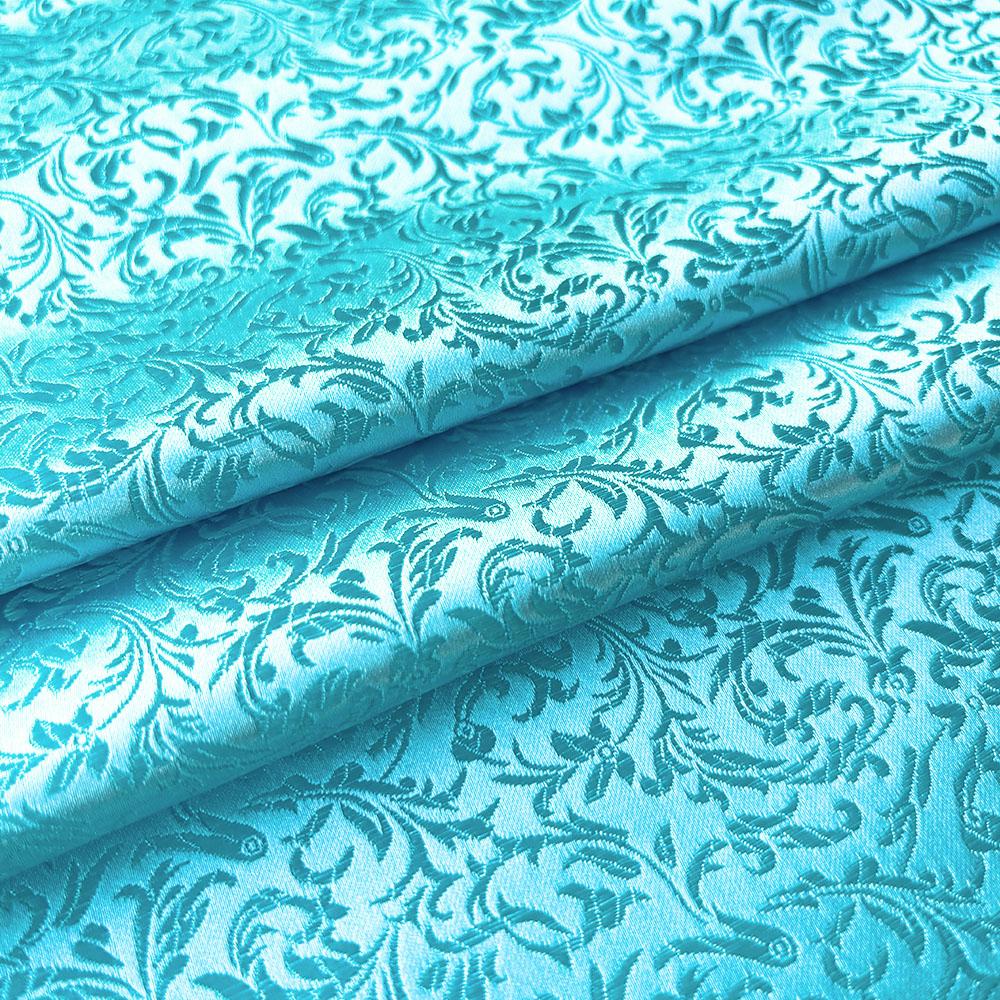 Brocade Žakárový Vzor Pšeničný Květ Látky Damask Pro Šití Cheongsam A Kimono Materiál DIY Ruční Práce Satén Cos Šaty Taška