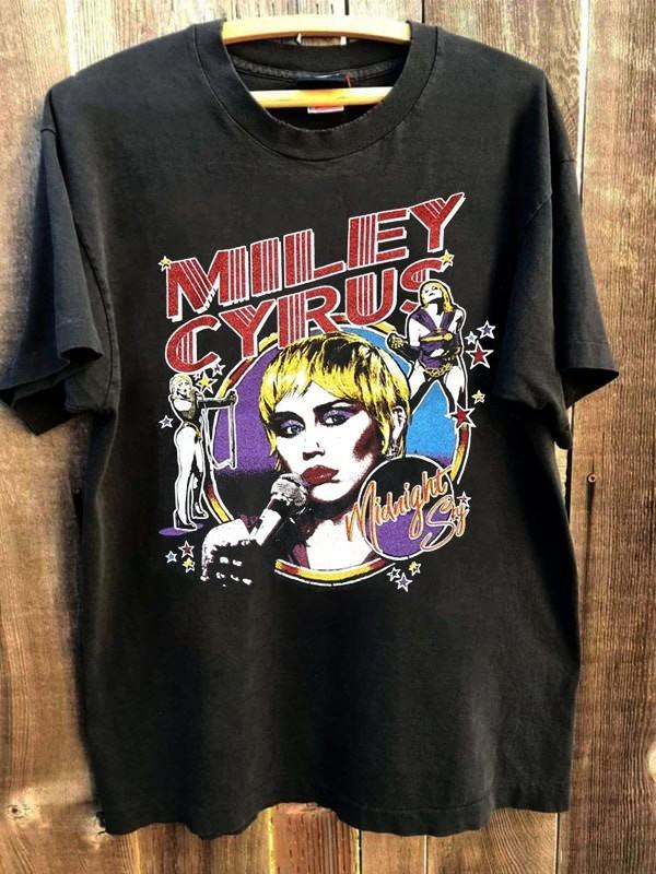 Miley Cyrus Midnight Sky  Tshirt Remake tee Unisex Classic style NH26916 Unisex T-Shirt S
