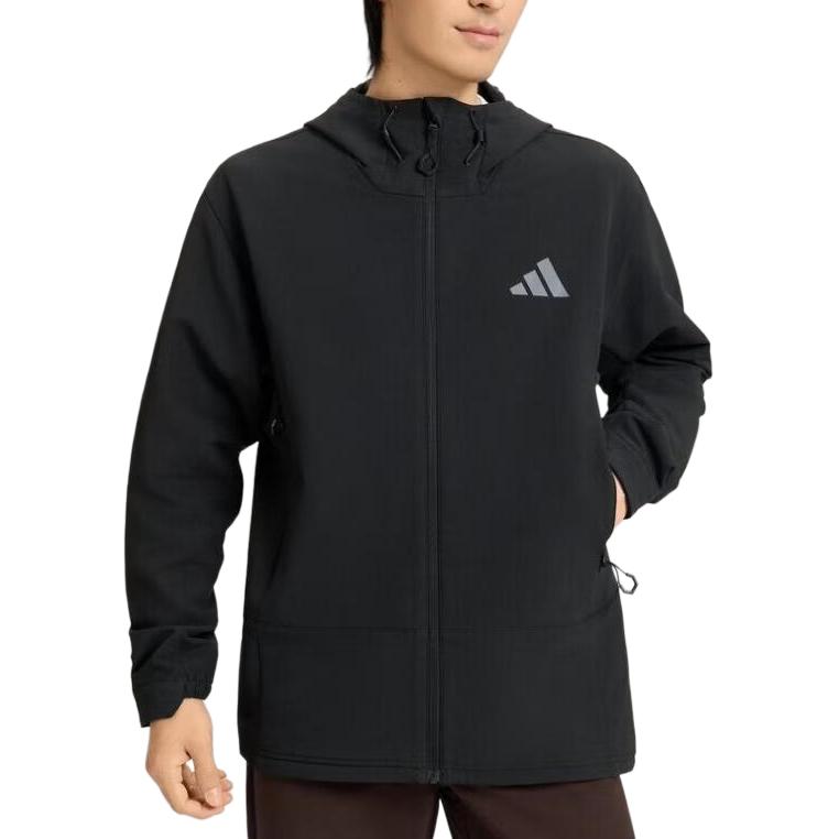 adidas Men s MT CW SFTS J Woven Hooded Jacket Black KD9409 2XL