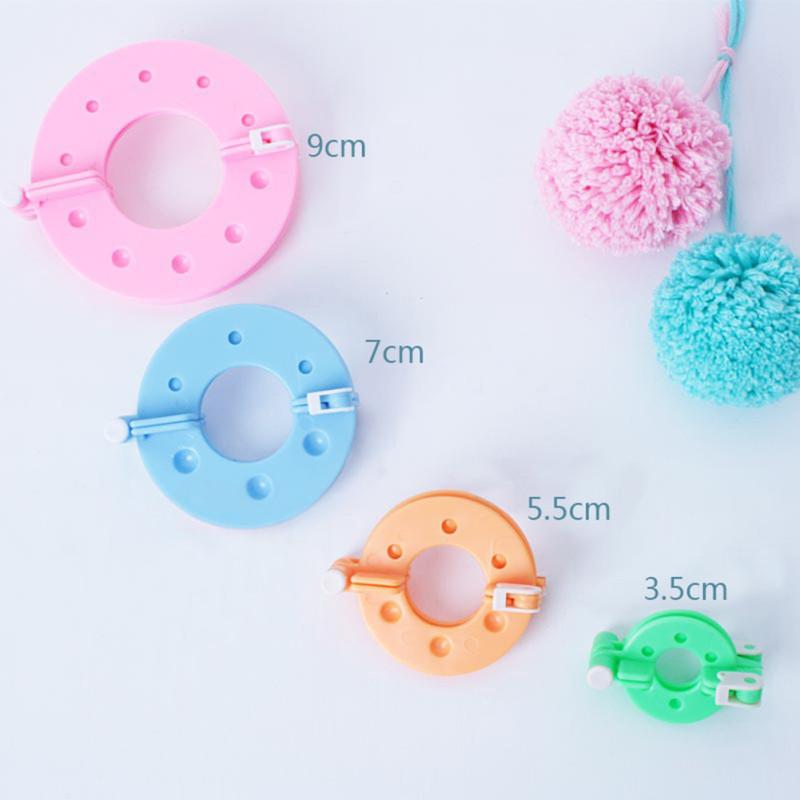 8ks Pom Pom Maker Chmýří Koule Pletař Jehlové Řemeslo Pompom Maker Sada Nástrojů DIY Šicí Nástroje 3.5cm 5.5cm