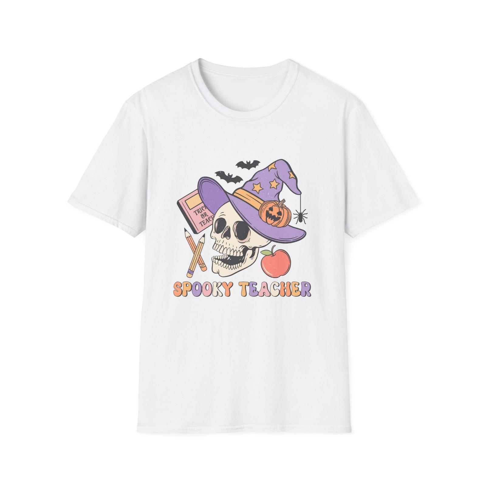 Halloween Teacher Shirt, Teacher Skull Shirt, Halloween Shirt for Teacher S разноцветный