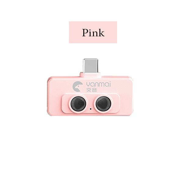 Portable Wireless Lavalier Lapel Microphone Dual-Microphone Plug and Play Mobile Phone Mic AI Noise Reduction for Vlog Live