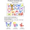 Watercolor Butterfly Wall Sticker Living Room Bedroom Background Decor Wallpaper For Home Decoration Self-adhesive DIY Decals