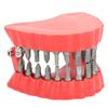 Denture Drill Bit Holder Denture Screwdriver Organizer 3D Sculpture Desk Decor 28 Holes Red With Bits