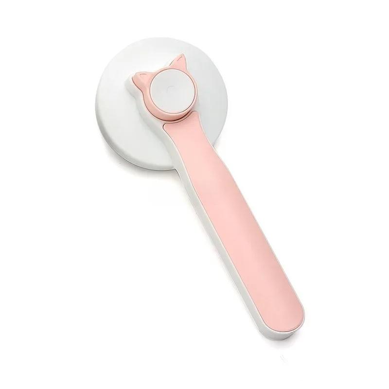 

1PC Self Cleaning Slicker Brush for Dog and Cat Removes Undercoat Tangled Hair Massages Particle Pet Comb Improves Circulation рожевий
