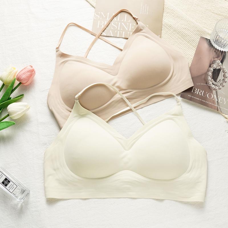 Seamless Liquid Foundation Halter Backless Top 3 Convertible Ways High Stretch Daily Bralette