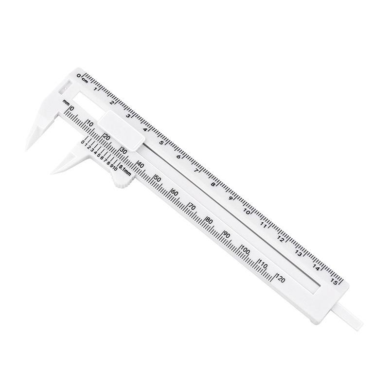 Dual-Scale Vernier Caliper, 0-150mm, Plastic Antique Student Measuring Tool