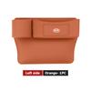 For KIA Leather Car Seat Crevice Storage Box Seat Slit Gap Organizer Bag K5 K2 Rio Optima Sportage Venga Sorento Stonic ForteZF8