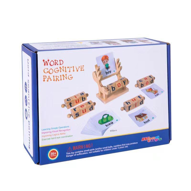 Wooden Alphabet Puzzle Toy For Babies Early Education Word Building Kids Learning
