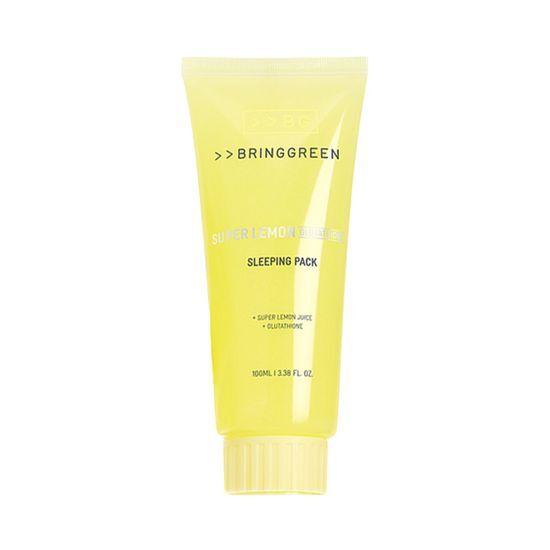 Bring Green Super Lemon Glutathione Sleeping Pack 100mL (+Silicone Brush)