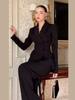 Spring 2026 Women's Beaded Slim-fit Jacket and Trousers Set